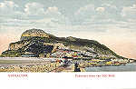 SN - Panorama from the Old Mole - Editor V. B. Cumbo, Gibraltar - Circulado em  1902 - Dim. 13,6x8,8 cm - Col. A. Monge da Silva