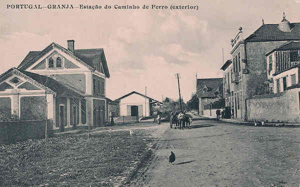 SN - Portugal. Granja (Vila Nova de Gaia) - Estao do Caminho de Ferro (Exterior) - Editor no referenciado - Dim. 14x9 cm - Col. M. Chaby