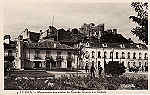 N 04 - LEIRIA. Monumento aos Mortos da Grande Guerra e o Castelo - Col. Passaporte Loty - Dim. 14x9 cm. - Col. Dulce Gabriel