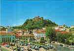 N. 116 - LEIRIA - Vista do Castelo - Ed. L.U.L. - SD - Dim. 15x10,5 cm - Col. Ftima Bia (Dcada de 1960).