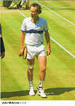 S/N - John McEnroe U.S.A. - Ed. BERIC TEMPEST & Co. Ltd. St. Ives. Cornwall. Photographed by Peter Robertson for The Wimbledon Lawn Tennis Museum, Church Road, Wimbledon, SW19 5AE. - SD - Dim. 10,5x14,8 cm - Col. Manuel Bia (1986)