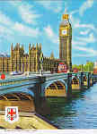N. 124 C - LONDON - BIG BEN. - Ed. CAPITAL SOUVENIRS (London) Ltd. 8 Shorts Gardens WC2 836 2572/2382 Printed by United Artists Ltd. Israel. Published by I.V.P.Ltd. London. - SD - Dim. 10,5x14,6 cm - Col. Manuel Bia (1986)