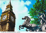L0 1113 - LONDON - BIG BEN AND THE BOADICEA STATUE - Ed. COLOURMASTER INTERNATIONAL Photo Precision Limited, St.Ives, Huntingdon Printed in Great Britain PT 1017 - SD - Dim. 14,7x10,5 cm - Col. Manuel Bia (1986)