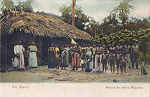 N 4631 - Rio Branco, Maloca com Indios Macuchis - Dim. 14x8,9 cm - Edio Photographia Allem, Manos - Col. Amlcar Monge da Silva (cerca de 1900)