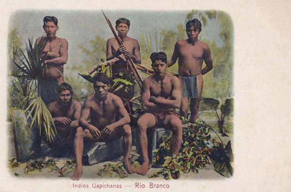 N 4633 - Rio Branco, Indios Capichanas - Dim. 14x8,9 cm - Edio Photographia Allem, Manos - Col. Amlcar Monge da Silva (cerca de 1900)