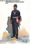 N 161-18 - Empregado menor, Contnuo do Tribunal Superior de Guerra e Marinha, 1875 - Aguarela do Cor. Ribeiro Artur - Edio Jornal do Exrcito, 1985 - Dim. 15x10,3 cm - Col. A. Monge da Silva