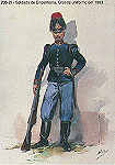 N 206-23 - Soldado de Engenharia, Grande uniforme em 1903 - Aguarela do Cor. Ribeiro Artur - Edio Jornal do Exrcito, 1987 - Dim. 15x10,3 cm - Col. A. Monge da Silva