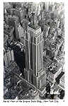 N 2 - Aerial View of Empire State Building - Editor (Foto Spal Co ??), New York - Circulado em 1949 - Dim. 14,1x8,8 cm - Col. A. Monge da Silva