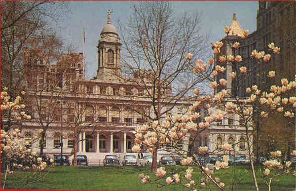 N 511 - City Hall - Editor De Luxe Greeting Card Co, Newark - Dim . 14x8,9 cm - Col. A. Monge da Silva (cerca de 1950)