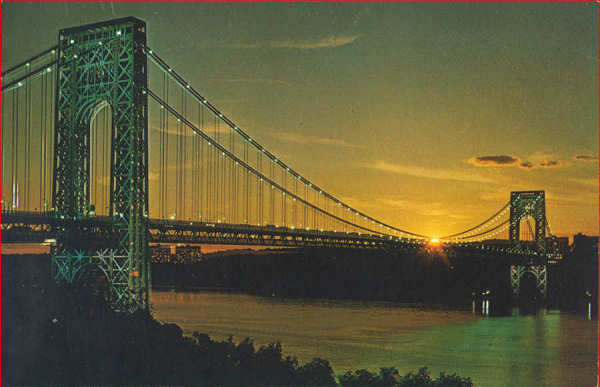 N 116218 - George Washington Bridge (1) - Editor Nespers Map & Guide, New York - Dim. 13,8x8,9 cm - Col. A. Monge da Silva (c. 1960)