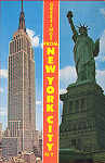 N 152624 - Statue of Liberty and Empire State Building - Editor Nespers Map & Guide, New York - Dim. 13,8x8,9 cm - Col. A. Monge da Silva (cerca de 1960)