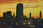 N 160424 - Midtown Skyline at nigth - Editor Nespers Map & Guide, New York - Dim. 13,8x8,9 cm - Col. A. Monge da Silva (cerca de 1960)