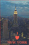N P321599 - Empire State Building at night (2) - Editor Ogden Foods Service Corp. - Dim. 13,9x9 cm - Col. A. Monge da Silva (cerca de 1980)