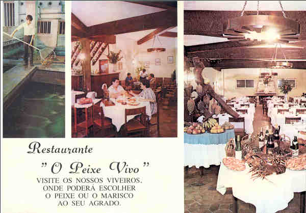 SN - PAREDE. Restaurante "O Peixe Vivo" - Rua 12 de Junho, Madorna - Dim. 15x10,5 - Col. A. Monge da Silva (1990)
