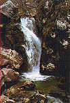 N 110 - Picos da Europa. Tielve. Cascada em el Rio Duje (Acabamento rugoso) - Ediciones Secilia, Zaragoza - Dim. 15x10,4 cm - Col. Amlcar Monge da Silva (1992)