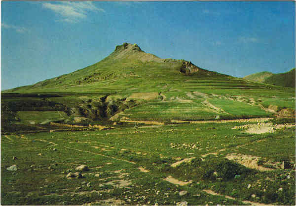N 790 - PORTO SANTO No Pico do Facho, a maior altitude da ilha - Ed. BERNARDINO V.G. CARVO APARTAMENTOS PIORNAIS-BLOCO 9-3.A - FUNCHAL - SD - Dim. 14,9x10,4 cm - Col. Manuel Bia (1988).