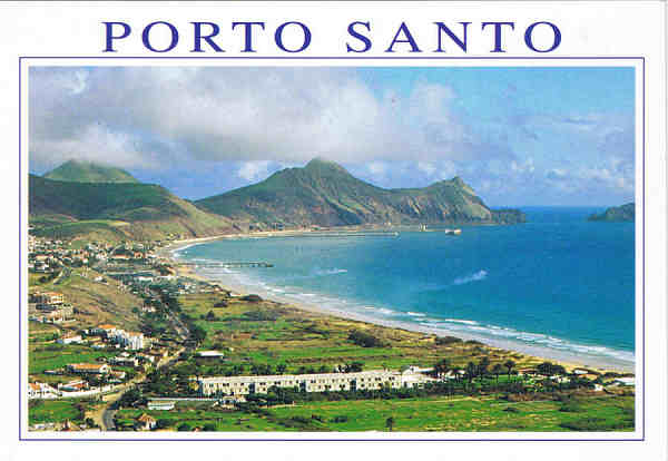 N. 27 PS - PORTO SANTO (Madeira) - Ed. ESCUDO DE OURO Distribuidor: FRANCISCO RIBEIRO-Rua Nova de S. Pedro,27-29 9000 FUNCHAL,Madeira (Tel.223930) Printed in Spain by FISA-Barcelona  Foto: A. Spnola - SD - Dim. 14,8x10,3 cm - Col. Manuel Bia (1997).