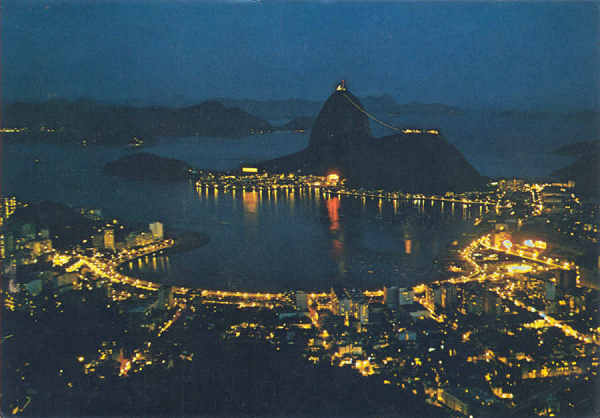 N 09 - Panorama do Botafogo - Dim. 14,8x10,4 cm - Editora Mercator, S Paulo - Usado em 1974 -  Col. A. Monge da Silva (1969)