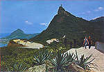 N 36 - Vista do Corcovado 1 - Dim. 14,8x10,4 cm - Editora Mercator, S Paulo - Circulado em 1970 - Col. A. Monge da Silva (1969)