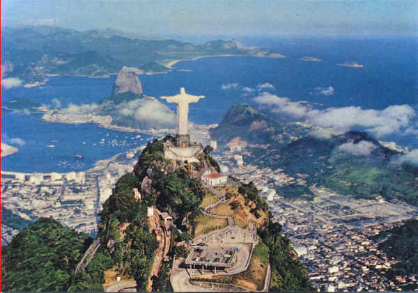 N 07 - Vista do Corcovado 2 - 15,0x10,5 cm - Editora Grfica Franco Brasileira, Rio -  Col. A. Monge da Silva (1970)