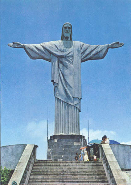 N 96 - Corcovado, Cristo Redentor - 15,0x10,5 cm - Editora Grfica Franco Brasileira, Rio -  Col. A. Monge da Silva (1970)
