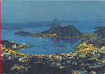 N 101 - Rio de noite - Dim. 15,0x10,5 cm - Editora Grfica Franco Brasileira, Rio - Circulado em 1970 - Col. A. Monge da Silva (1970)