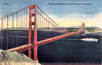 SF39 - San Francisco - Golden Gate Bridge (1) - Edio annima Foto de Redwood Empire Assm - Dim. 13,7x8,8 cm - Col. Amlcar Monge da Silva (1940)