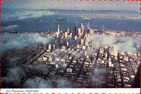 N B6034 - San Francisco - A foggy day (2) - Editor Smith Novelty Co, San Francisco - Dim. 14x9 cm - Col. Amlcar Monge da Silva (- Adquirido em 1979)
