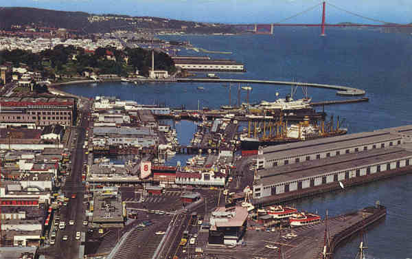 N C16609 - San Francisco - Fisherman's Wharf (2) - Editor E.F.Clemente, San Francisco - Circulado em 1979 - Dim. 14x8,9 cm - Col. Amlcar Monge da Silva (Adquirido em 1979)