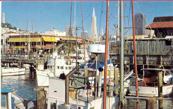 N C28794 - San Francisco - Fishermans Wharf (1) - Editor Smith Novelty Co, San Francisco - Dim. 14x9 cm - Col. Amlcar Monge da Silva (- Adquirido em 1979)