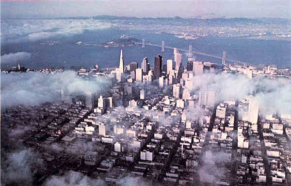 N C31315 - San Francisco - A foggy day (1) - Editor Smith Novelty Co, San Francisco - Dim. 14x9 cm - Col. Amlcar Monge da Silva (- Adquirido em 1979)