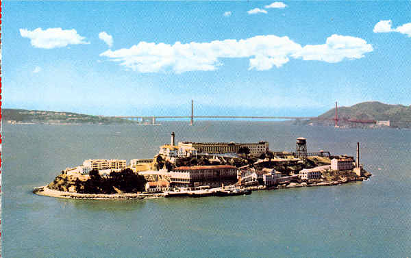 N C584 - San Francisco - Alcatraz (2) - Editor Smith Novelty Co, San Francisco - Dim. 14x9 cm - Col. Amlcar Monge da Silva (- Adquirido em 1979)