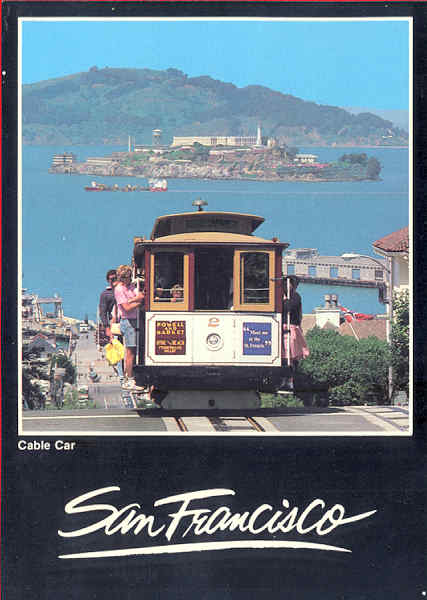 N J6999 - San Francisco - Cable Car (4) - Editor Smith Novelty Co, San Francisco - Dim. 14x9 cm - Col. Amlcar Monge da Silva (- Adquirido em 1979)