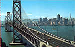 P309450 - San Francisco - Oakland Bay Bridge (5) - Editor Smith Novelty Co, San Francisco - Dim. 14x9 cm - Col. Amlcar Monge da Silva (- Adquirido em 1979)
