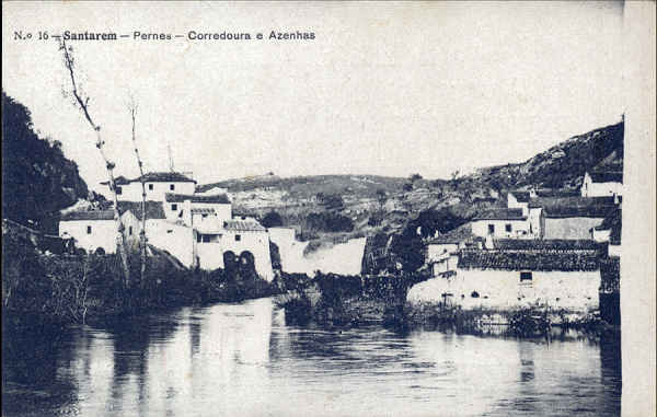 N 16 - SANTAREM. Pernes, Corredoura e Azenhas - Edio Luiz Filipe Baptista & Cia - SD - Dim. 13,9x8,9 cm - Col. A. Monge da Silva (1925)