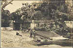 SN - SANTARM. Arredores de Santarm. Pernes.Quinta do Alviela. Ponte sobre o rio - Edio Luiz Filipe Baptista & Cia - Dim. 14,1x9,2 cm - Col. A. Monge da Silva (1930)