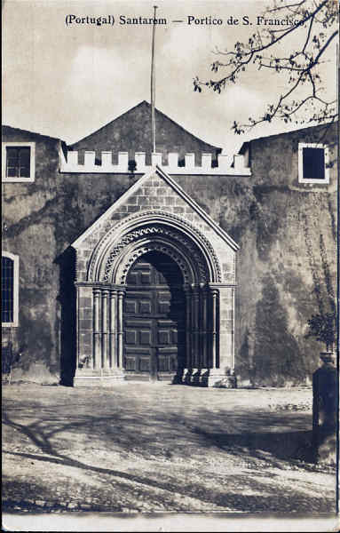 SN - SANTARM. Prtico de So Francisco - Edio Luiz Filipe Baptista & Cia - Dim. 14,5x9,2 cm - Col. A. Monge da Silva (1930)