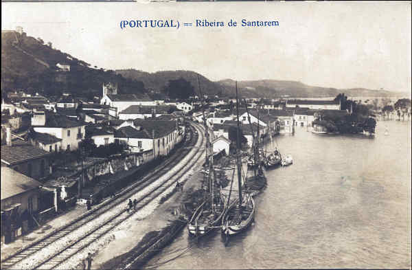 SN - SANTARM. Ribeira de Santarm - Edio Luiz Filipe Baptista & Cia - Dim. 14,2x9,2 cm - Col. A. Monge da Silva (1930)
