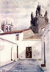 SN - Serpa, Castelo em Aguarela de Manuela Soares - Edio Museu Etnogrfico de Serpa (1987) - Dim.15x10,4 cm - Col. A. Monge da Silva