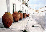 SN - Serpa. Rua de Mrtola em Aguarela de Manuela Soares - Edio Museu Etnogrfico de Serpa (1987) - Dim.15x10,4 cm - Col. A. Monge da Silva