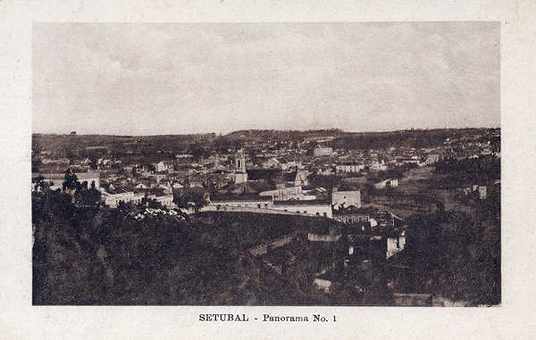SN - SETUBAL. Panorama n 1 - Editor desconhecido - SD - Dim. 13,9x9 cm - Col. A. Monge da Silva (c. 1925)