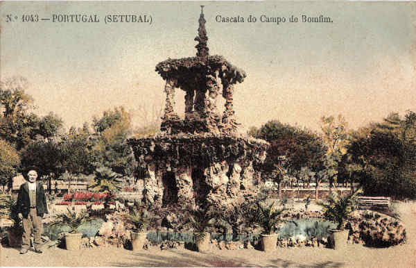 N 1043 - Cascata do Campo de Bomfim - Editor desc. - Dim. 140x90 mm - Col. A. Monge da Silva (anterior a 1910)