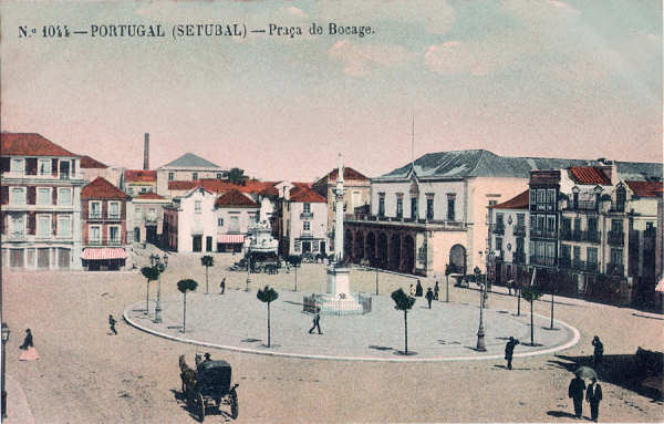N 1044 - Praa de Bocage (2) - Editor desc. - Dim. 140x90 mm - Col. A. Monge da Silva (anterior a 1910)