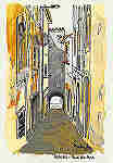 N 1 - Soure-Rua do Arco - Aguarelas e Desenhos de FASilvaRocha (1999) - Ed Autor - 10,5x15 cm. - Col. Silva Rocha