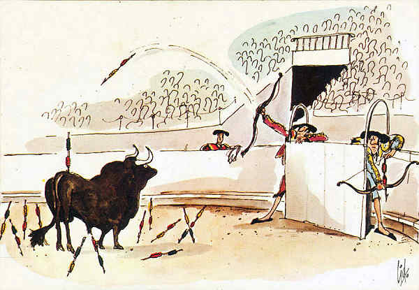 Desenho N 15 - Cartoon de Cid - Editor Postais Cid, 1985 - Dim. 15x10,5 cm - Col. A. Monge da Silva