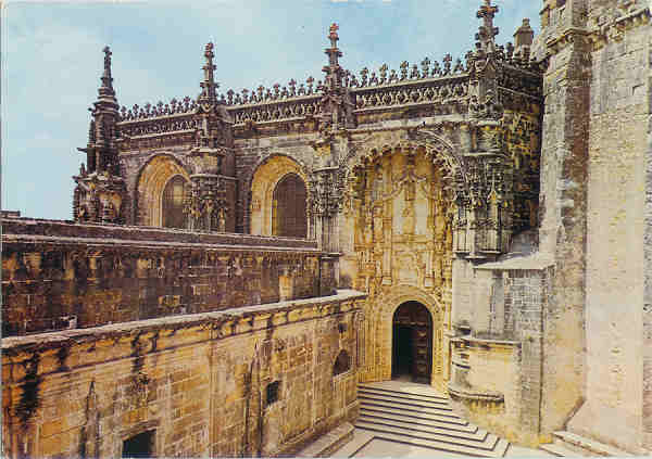 N 529 - Tomar. Convento de Cristo. Entrada da Igreja - Coleco A. Passaporte LOTY - SD - Dim. 14,8x10,4 cm - Col. Joo Ponte