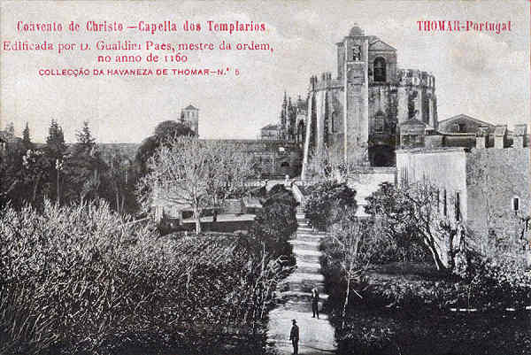 N 5 - Convento de Cristo, Capela dos Templrios - Colleco da Havaneza de Thomar - 14x8,8 cm - Col. A. Monge da Silva (cerca de 1905)