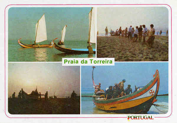 N. 46 - PRAIA DA TORREIRA - Ed. Bruno da Rocha - Dim. 15x10,5 cm. - Col. Mrio Silva.