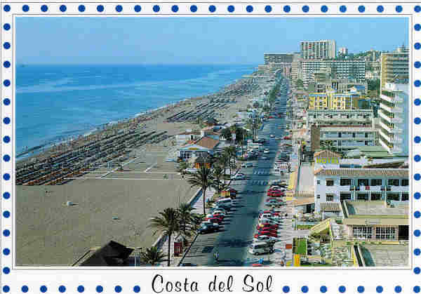 Ref 48 - Costa del Sol Torremolinos Vista de la playa - Ed. Almacenes Regalosol Andaluzia S.L. - Dim. 15x10,5 cm. - Col. Mrio Silva