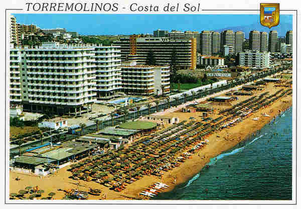 Ref. 49 - Torremolines - Costa del Sol. El bajondilo - Ed. L.Dominguez - Dim. 14,8x14,4 cm. - Col. Mrio Silva